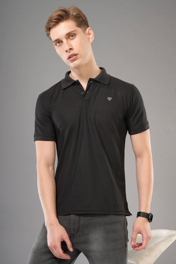 Mosso - Polo Tshits Half Sleeve - Black