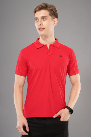 Mosso - Polo Tshits Half Sleeve - Red