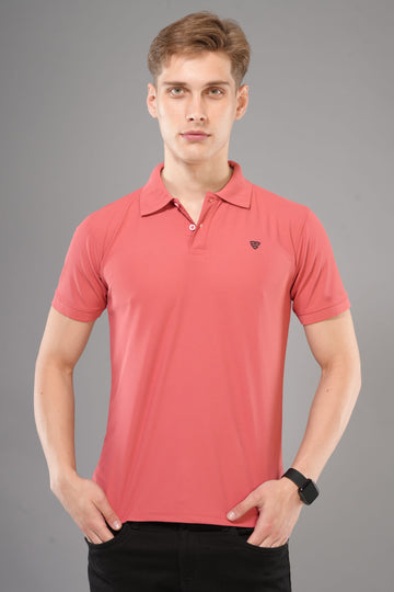 Mosso - Polo Tshits Half Sleeve - Dark Pink